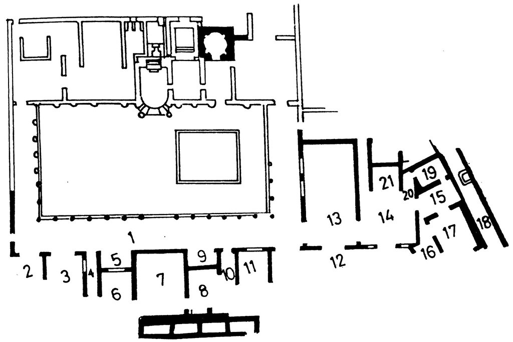 Stabiae, Secondo Complesso, 2012. Jacobelli Plan.  Stabiae, Secondo Complesso, 2012. Plan.
